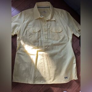 Bright yellow Under armor heat gear